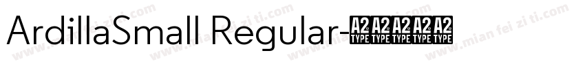 ArdillaSmall Regular字体转换